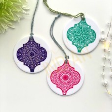 Arabesque Mandala Eid Decoration, Ramadan, Diwali Bauble, Hanging Decoration, Hanging Ornament, Gift Tag, Indian Inspired