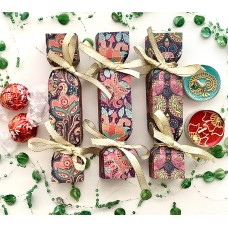 3 Mini Kalamkari Style Cracker Boxes, Fill your own crackers, Mother's Day Gift Box, Chocolate Box, Sweet Box, Party Favour, Table Favor,