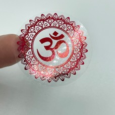 Clear Foiled Om Stickers, Om Stickers, Foiled Om Stickers, Mandala Stickers, Diwali Stickers, Foiled Diwali Stickers, Diwali Mandala Sticker