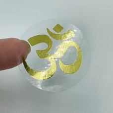 Foiled Om Stickers, Om Stickers, Clear Foiled Om Stickers, Religious Hindu Stickers, Hindu Festivals
