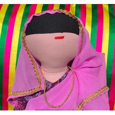 Handmade Indian Rag Doll - Savitrabhai Phule, India's first female teacher, feminist icons, feminist gifts, zero waste fabric
