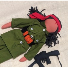 Handmade Indian Rag Doll - Phoolan Devi, the bandit, politician and campaigner for female rights, zero waste, plastic free