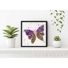 Butterfly print | Colourful print | Butterfly | Poster | Wall Art | Home Decor | Digital print | Square
