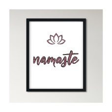 Namaste Wall Art | Namaste Wall Print | Typography Print | Home Office Art | Namaste Poster | Yoga Typography | Yoga Print | Namaste Sign