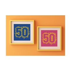 50th Birthday | 50th Anniversary | 50th Birthday print | 50th Golden Anniversay Card | 50th Birthday Card | Happy 50th Birthday Card