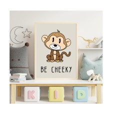 Nursery print | Nursery wall art | nursery decor | kids decor | Monkey print | Inspirational nursery decor | Safari nursery prints | Greige