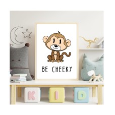 Nursery print | Nursery wall art | nursery decor | kids decor | Monkey print | Inspirational nursery decor | Safari nursery prints | White