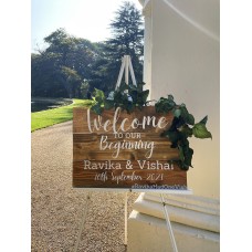 A2 Wooden event sign