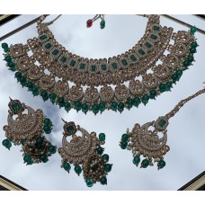 Necklace Set With Earrings And Tikka