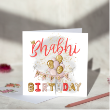 Bhabhi Birthday Card