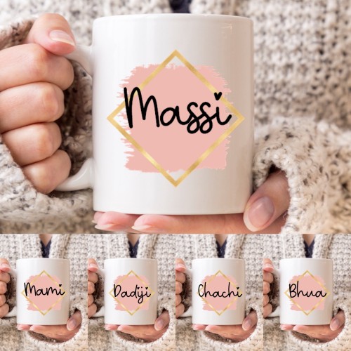 Coral Name Mug