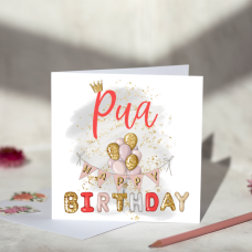 Pua Birthday Card