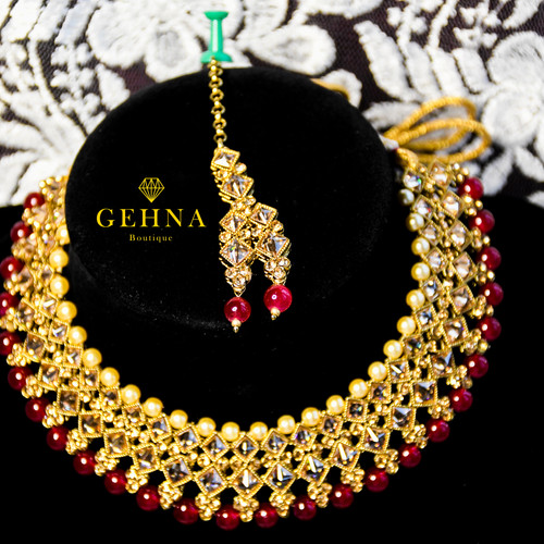 Janya Maang Tikka, Earrings & Necklace Set