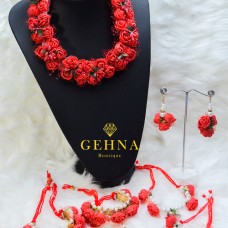 Dea Artificial Flower Jewellery Set