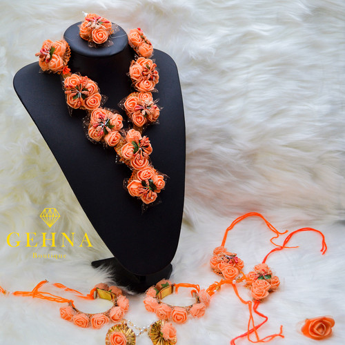 Chinaya Artificial Flower Jewellery Set
