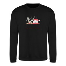 Christmas Family Santa/Rudolph Embroidered Sweatshirt