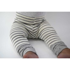 Childrens Grey Stripe Unisex Leggings