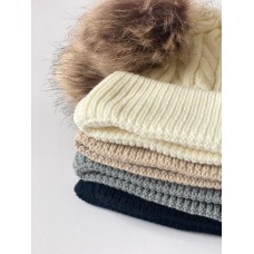 Childrens Double Pom Baby/Toddler Hat