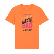 Signature Fathers Day "Awesome Dad" logo T-Shirt