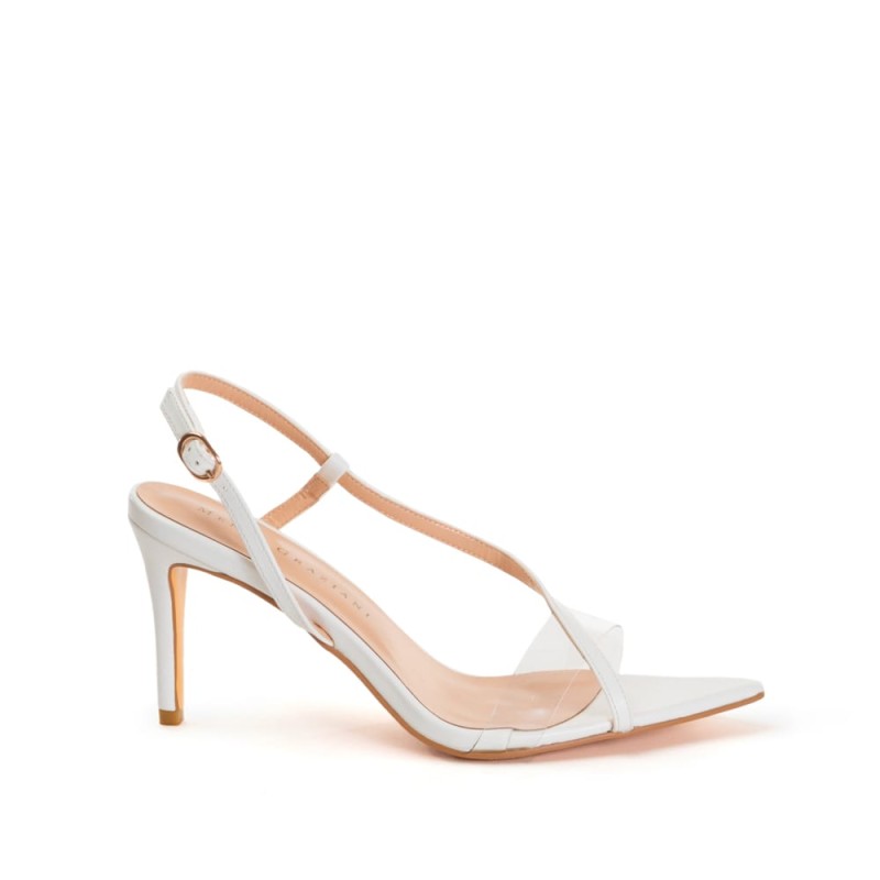 Sienna White - Leather Sandal - Womens