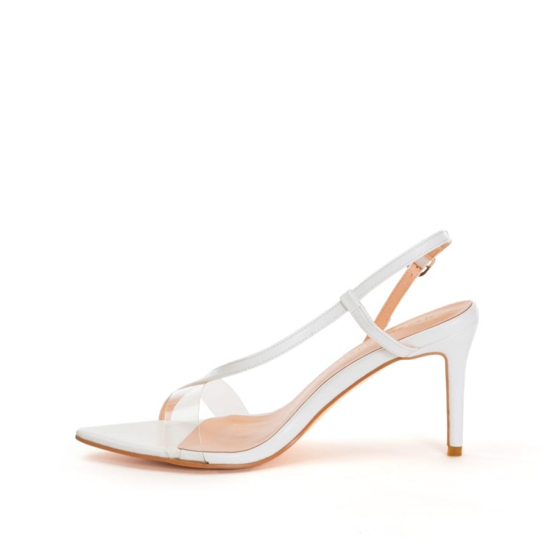 Sienna White - Leather Sandal - Womens