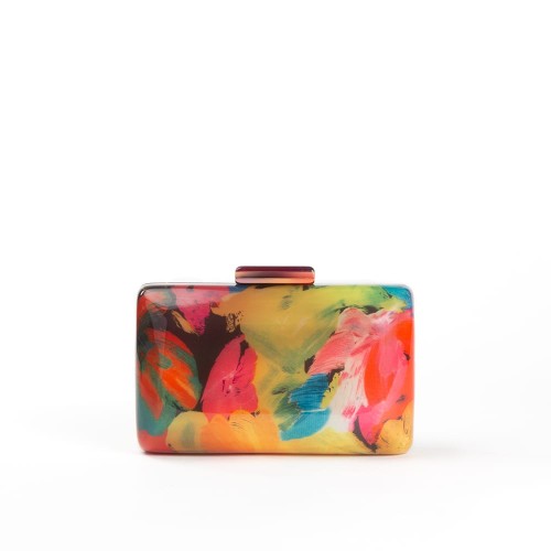 Venus - Multi Coloured Clutch Bag - Womens