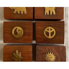 Small Wooden Box Jewellery Storage Box Gift Trinket Pill Box