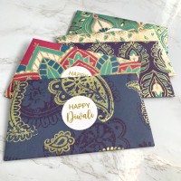 8 Diwali money gift envelopes (14.5x8.6cm) Indian style