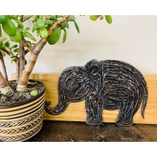 Mother's day gift.Elephant wall art, Wooden elephant family, rustic home decor, safari animal wall art.