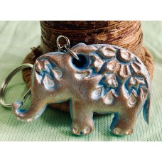Elephant key rings, Mini elephant handbag charms.