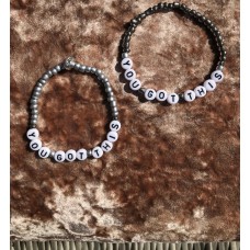 Personalised Affirmations 'You Got This' Unisex Beaded Bracelet | Healing and Balancing Bracelet | Name Bracelet | Stocking Filler | UK