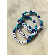 Handmade Name Beaded Personalised Rakhi bracelet | Evil Eye Bracelet| Rakhi | Rakhri | Rakhria | rakhi gift for brother | Raksha bandhan