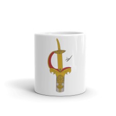 Golden Sword Design Mug