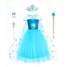 Deluxe Princess Elsa Costume with Accessories