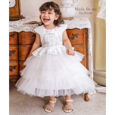 Layered Tutu Dress - White