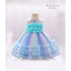 Rainbow Blue Dress