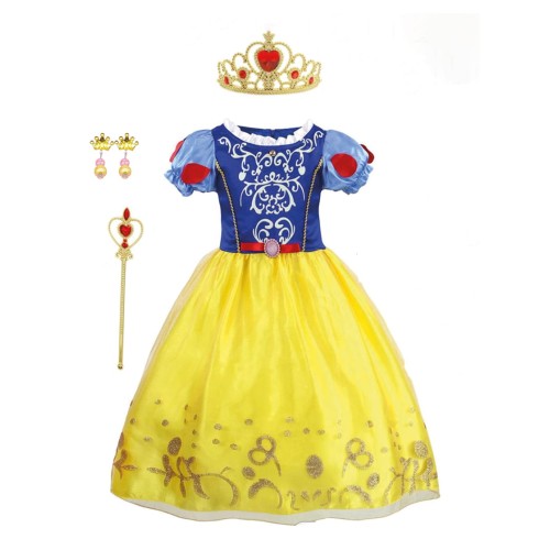 Princess Snow White Costume with Accessories