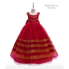 Sona Sequin Embellished Dress - Red