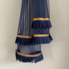 Double row pleat dupatta