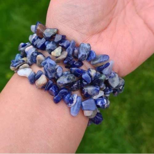 Sodalite Crystal Blue Bracelet