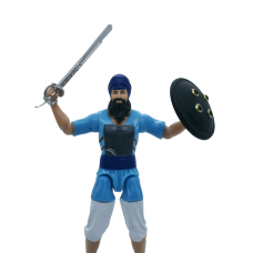 Baaj Singh (Light Blue)  - Sikh Action Figure Toy