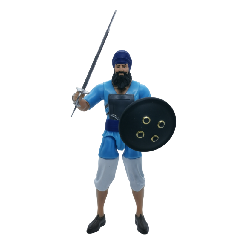 Baaj Singh (Light Blue)  - Sikh Action Figure Toy