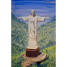 Christ The Redeemer, an Original Piece of Art as an A4 Glicee Print in German Etching