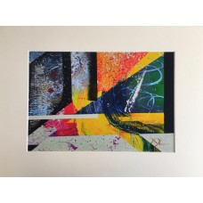 Little Substratum, abstract art, multicoloured, print of acrylic painting, layered, original art, unique gift