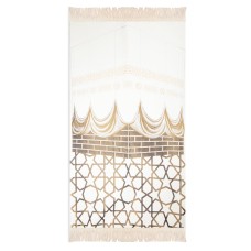 Salah Prayer Mat - Kaaba Geometric - Beige