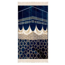 Salah Prayer Mat - Kaaba Geometric - Navy