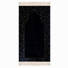 Salah Prayer Mat - Stars - Black