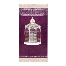 Luxury Padded Salah Prayer Mat With Zip - Maqam - Purple