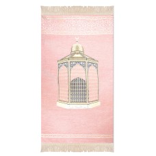 Luxury Padded Salah Prayer Mat With Zip - Maqam - Pink