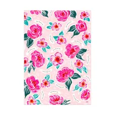 Pink Eid Mubarak Peony Floral Wrapping Paper - 70x50cm (5 Sheets)